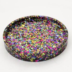 The Golden Girl Co. Set of Four Glitter Resin Coasters